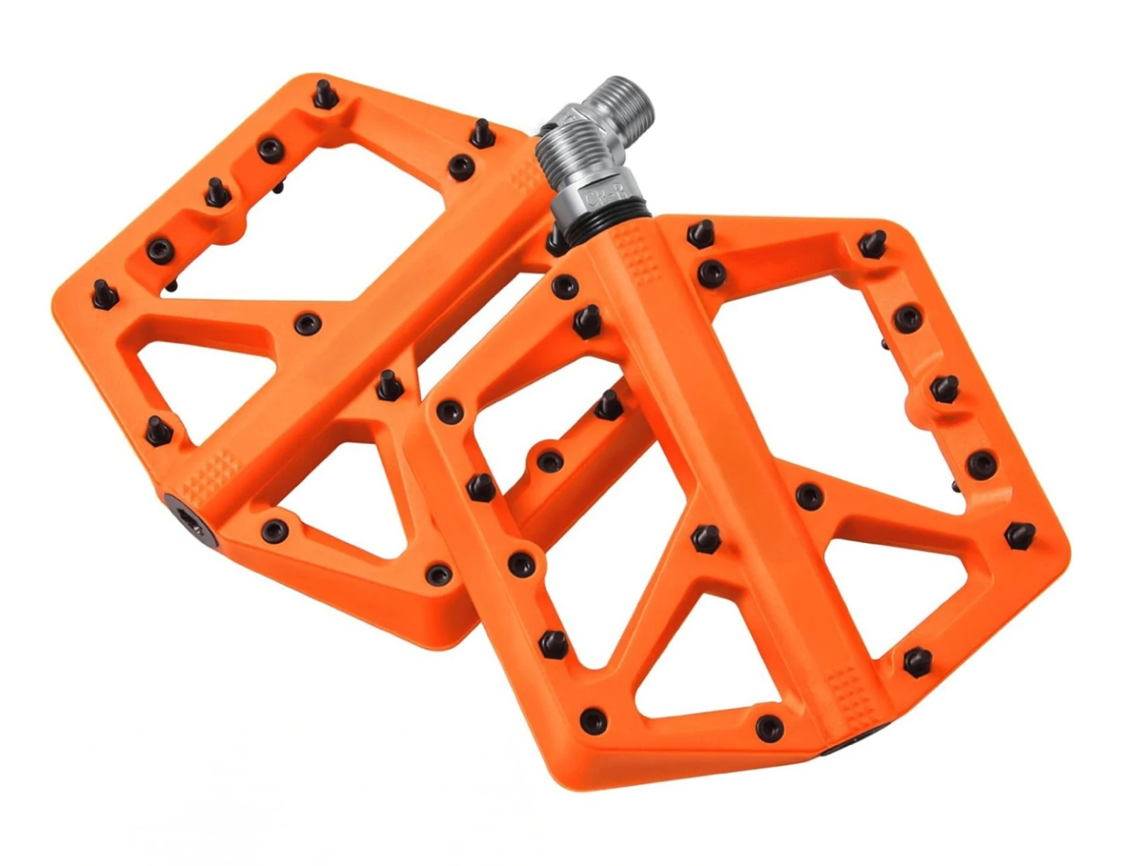 Rulmanlı, Kaymaz, Geniş Bisiklet Platform Pedalı 8 Çivili Plastik Pedal Bisiklet Yedek Parça