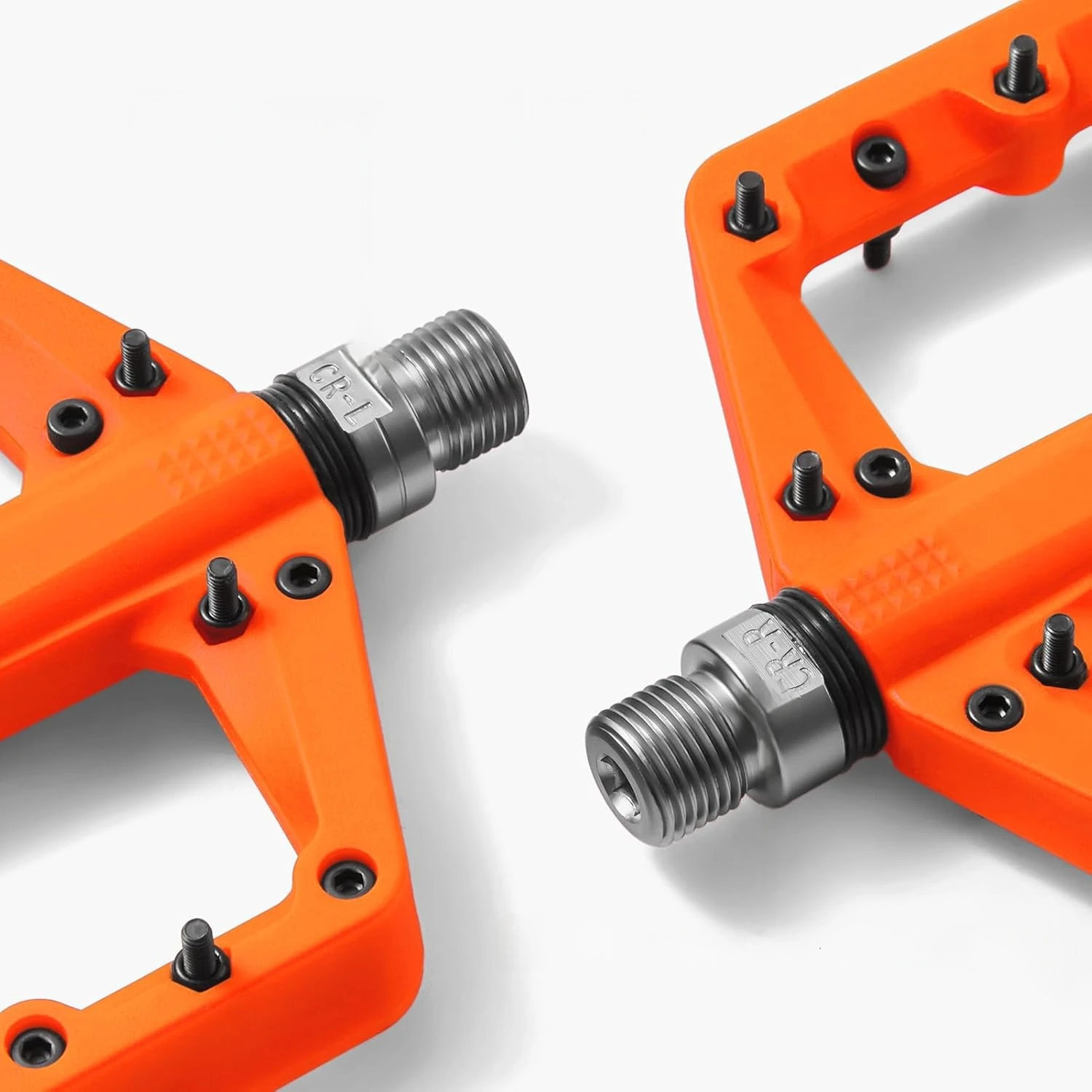 Rulmanlı, Kaymaz, Geniş Bisiklet Platform Pedalı 8 Çivili Plastik Pedal Bisiklet Yedek Parça