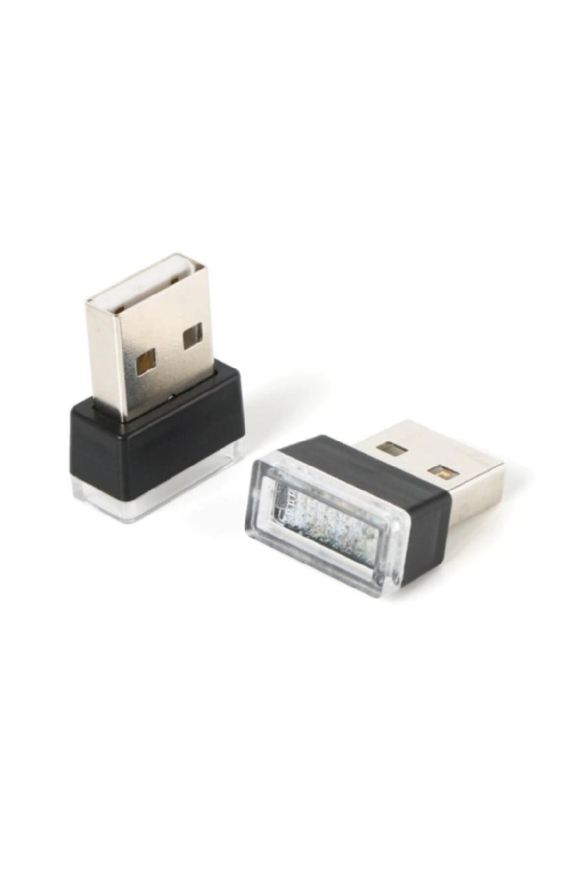 Araba Araç Usb Led Ambiyans Işığı Işık Mavi
