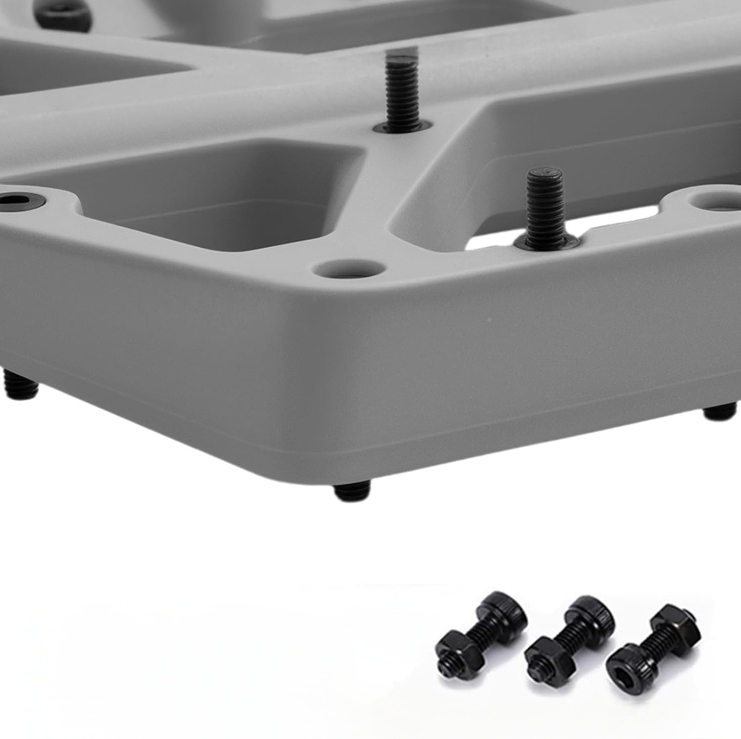 Rulmanlı, Kaymaz, Geniş Bisiklet Platform Pedalı 8 Çivili Plastik Pedal Bisiklet Yedek Parça