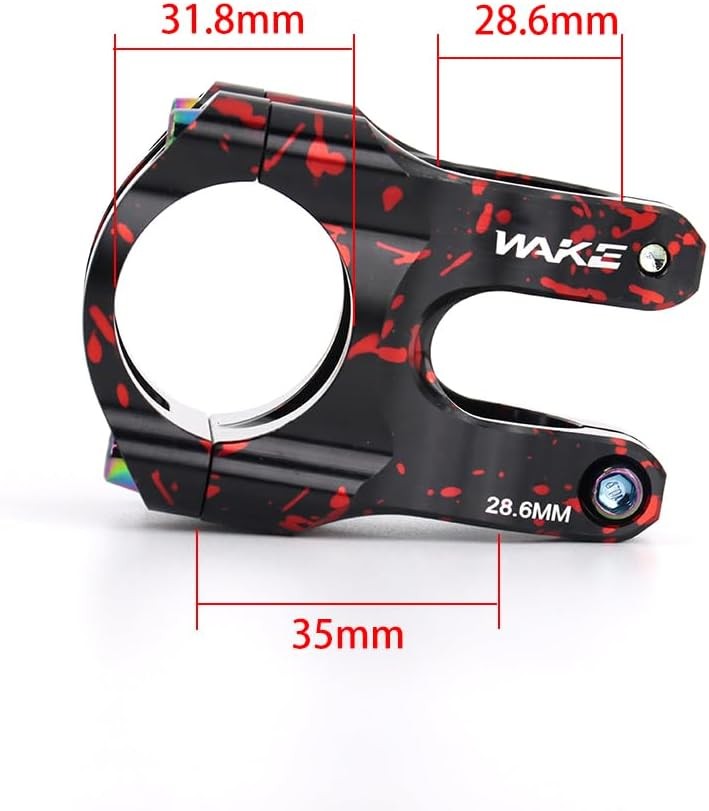 Wake Alüminyum Bisiklet Kısa Gidon Boğazı Bisiklet Yedek Parça 31,8mm