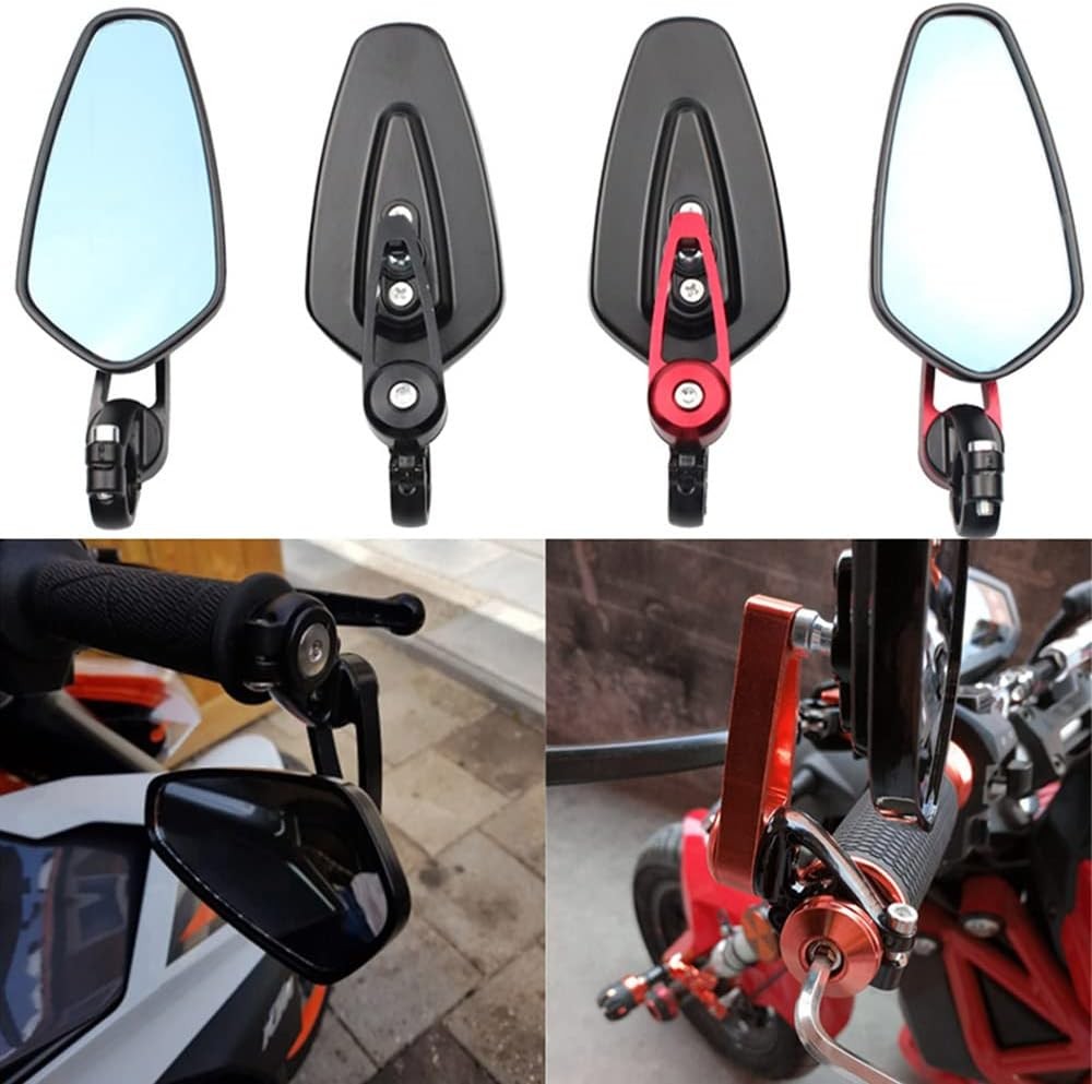 Motosiklet Bisiklet Gidon Sonu Aynası Dikiz Aynası Alüminyum