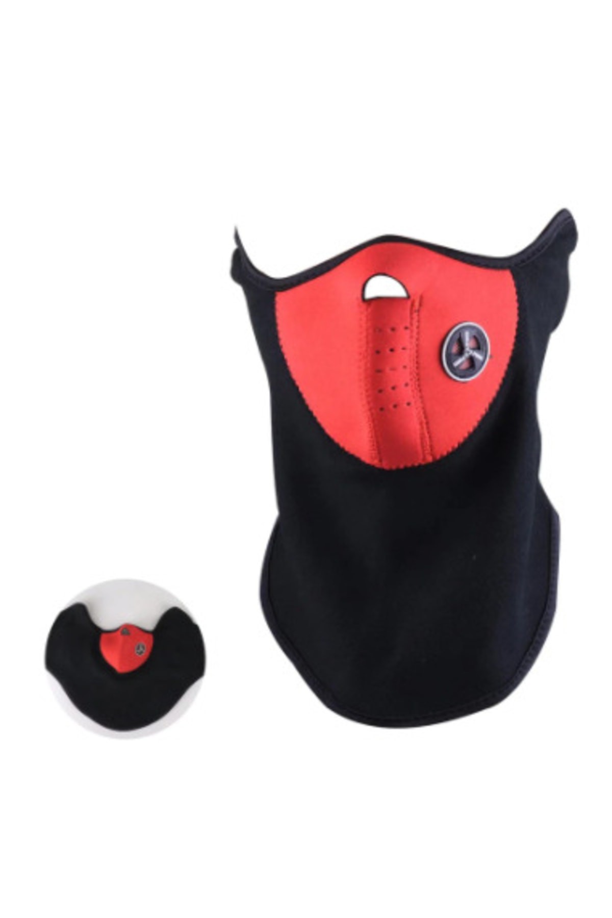 Bisiklet-Motor-Scooter Rüzgar Geçirmez Polar Boyunluk Maske Kırmızı