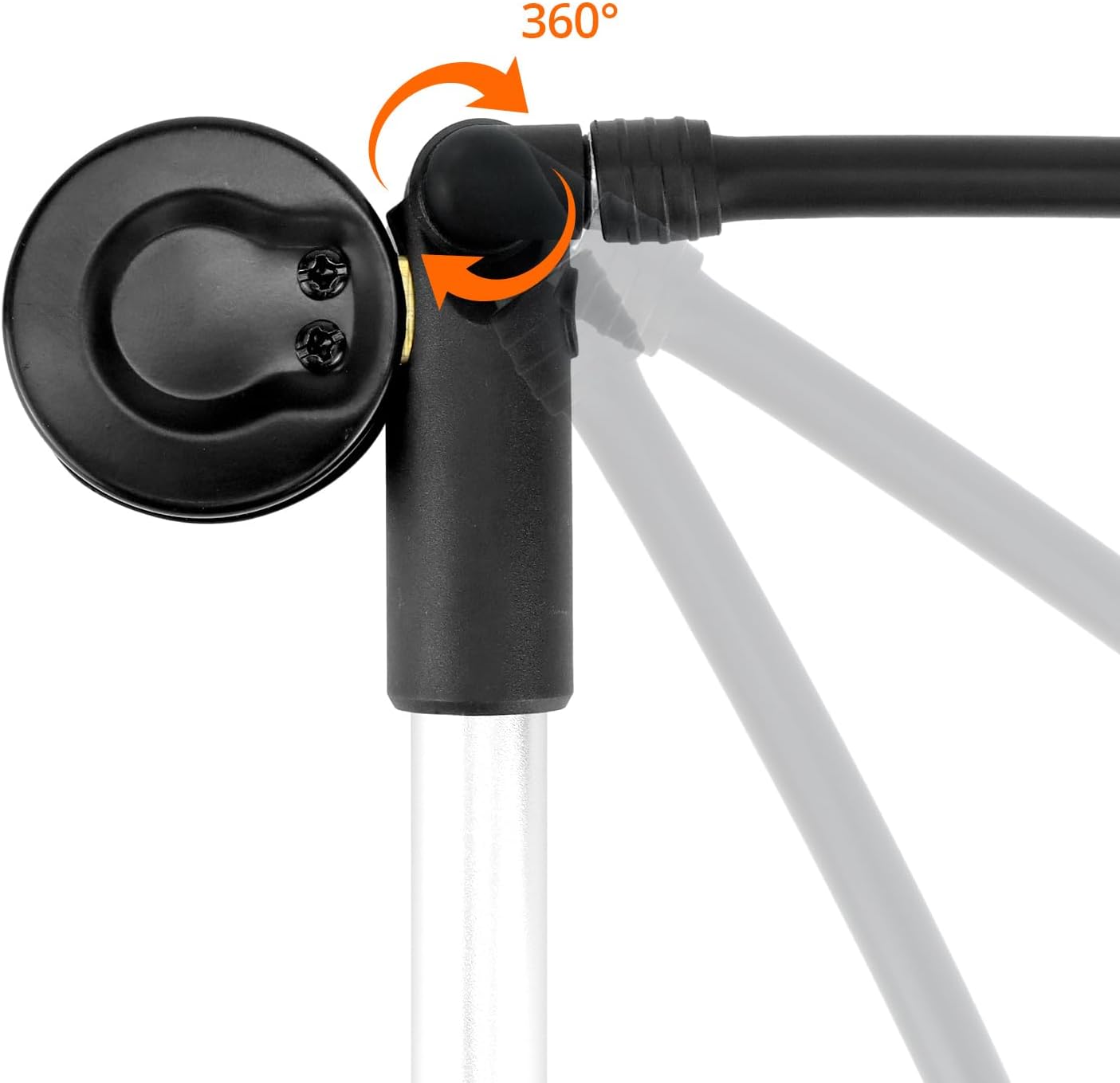 Alüminyum Amortisör Maşa Shock Pompası Bisiklet POMPA 33cm 300 Psi Siyah