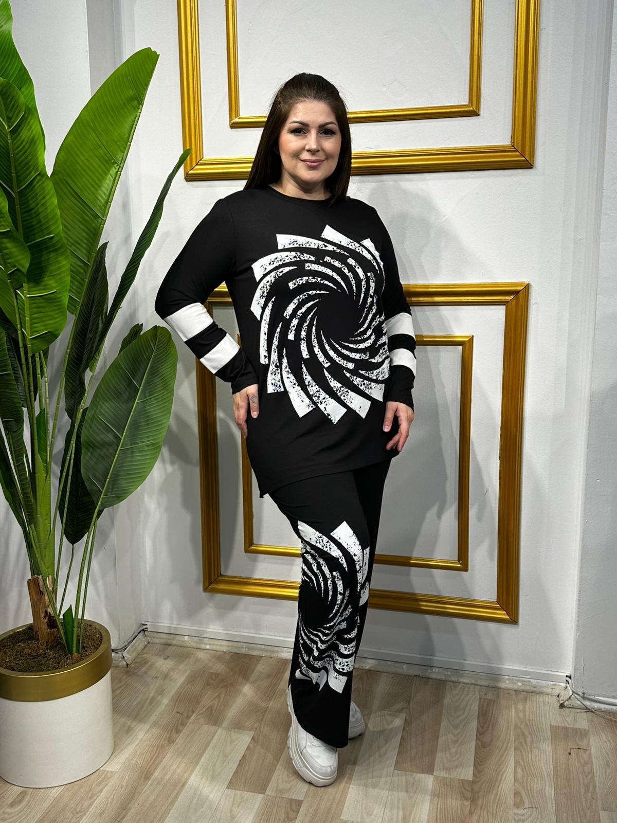 Büyük Beden Tasarım Gül Takım