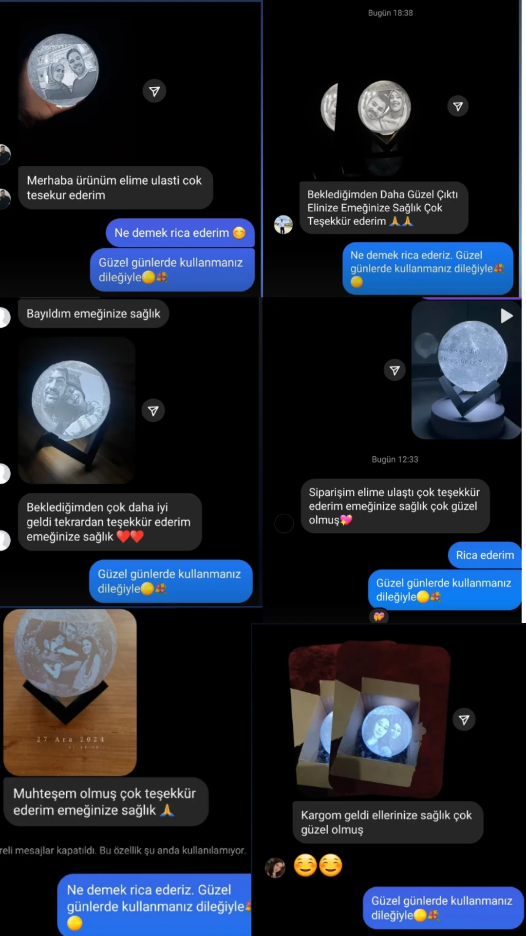 Kişiye Özel Ay Lambası