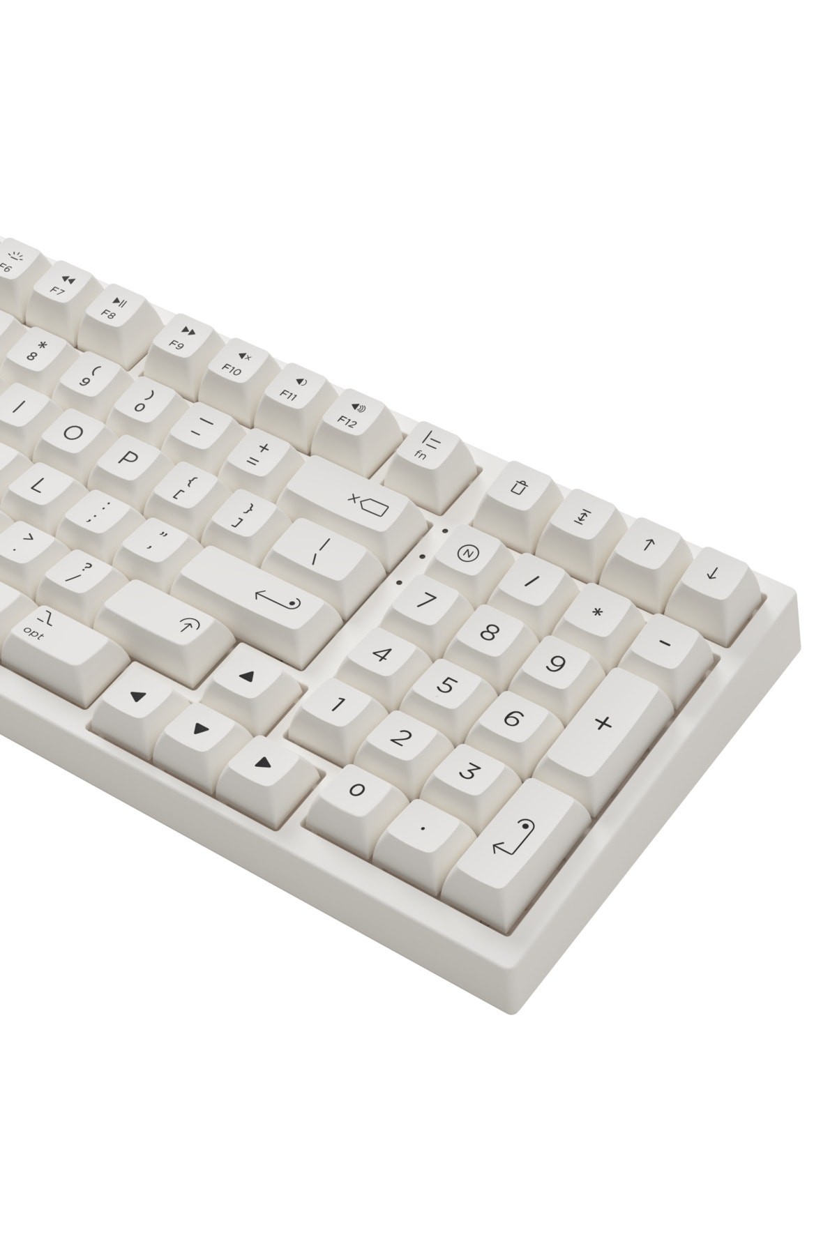 White Pc98b Plus Mechanical Keyboard