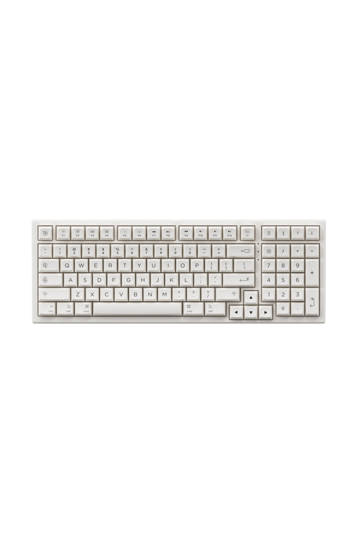 White Pc98b Plus Mechanical Keyboard