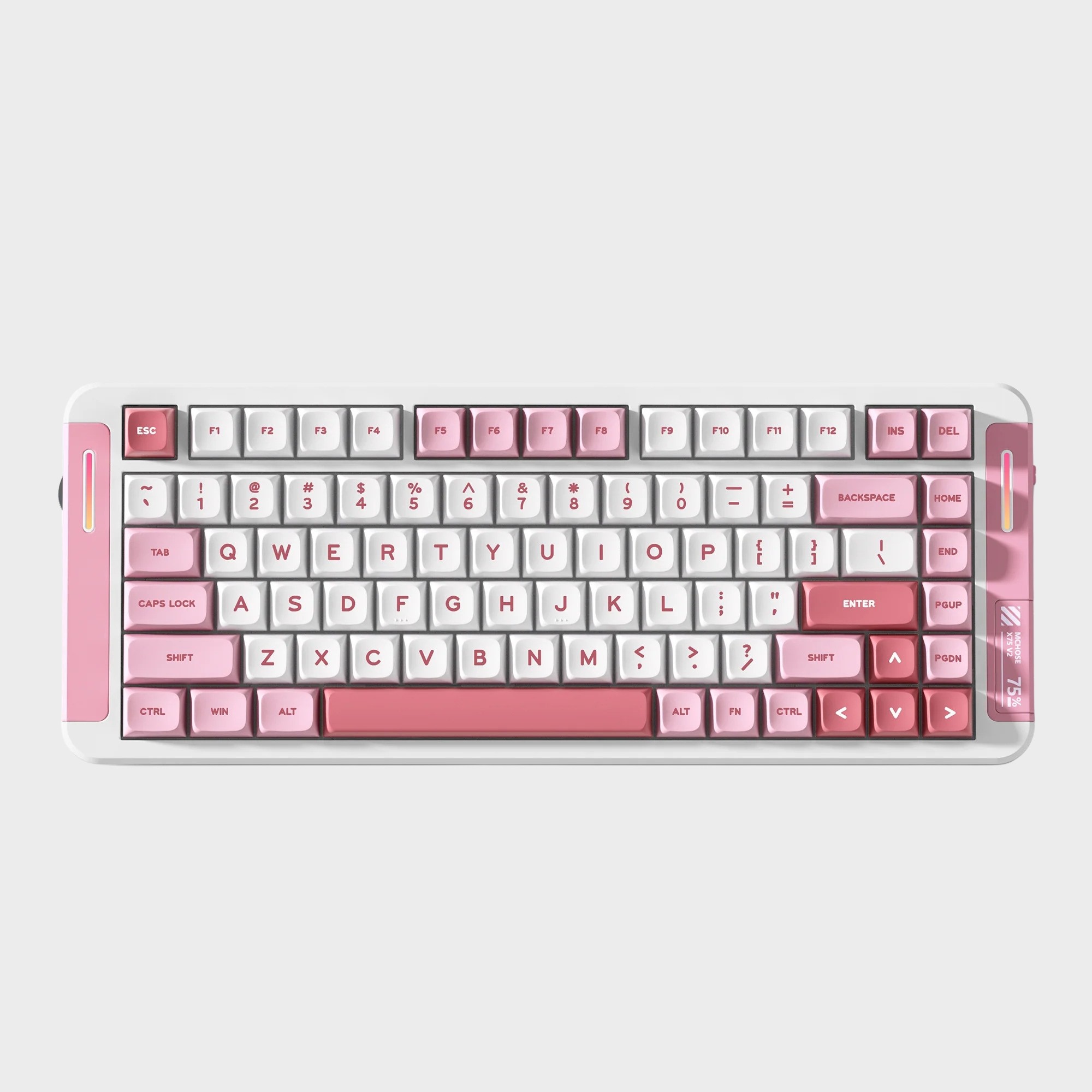 MCHOSE X75 V2 Mekanik Klavye - Pembe / Hyacinth Switch