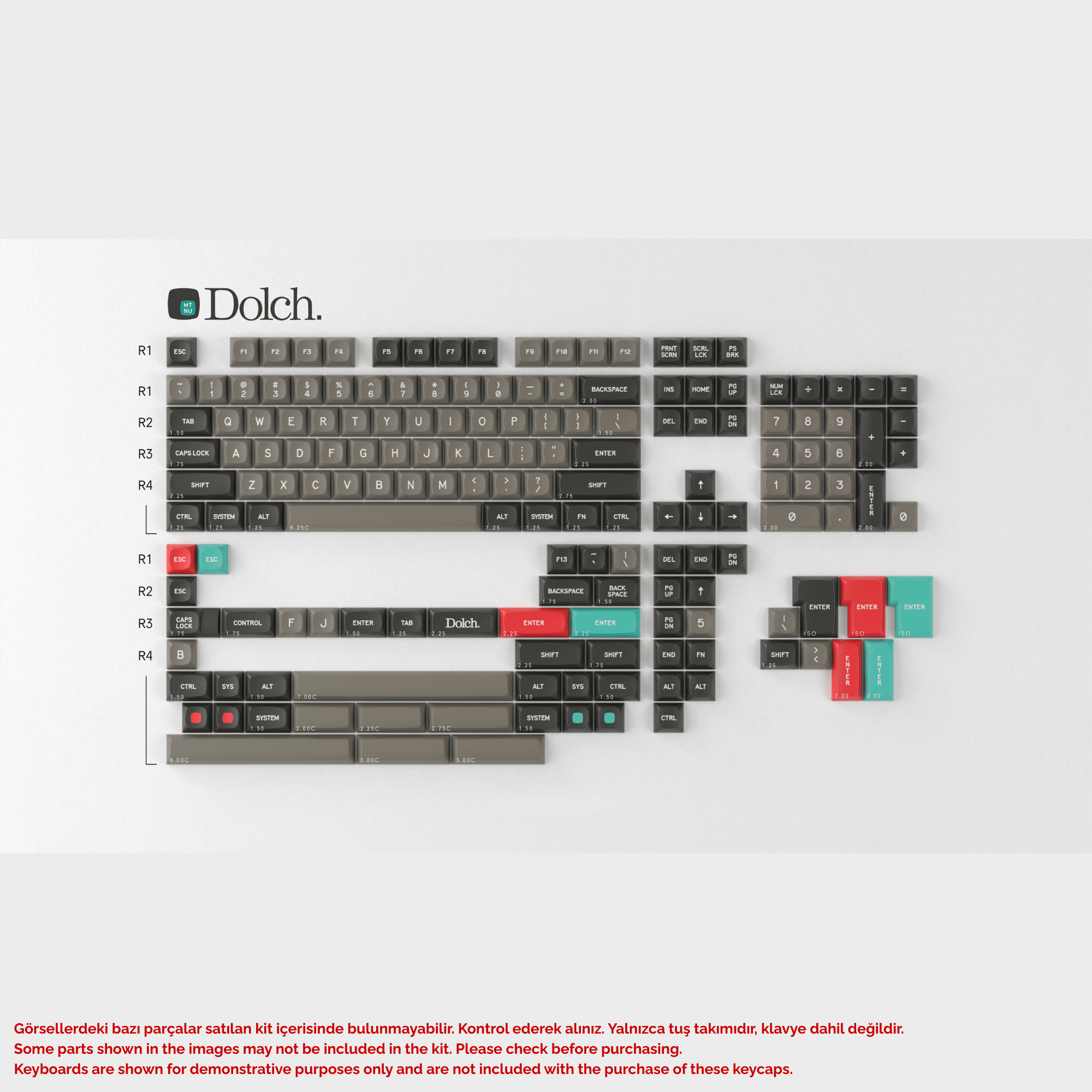 MTNU Dolch Keycap Set