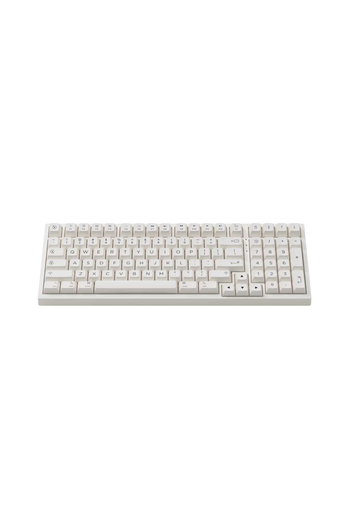 White Pc98b Plus Mechanical Keyboard