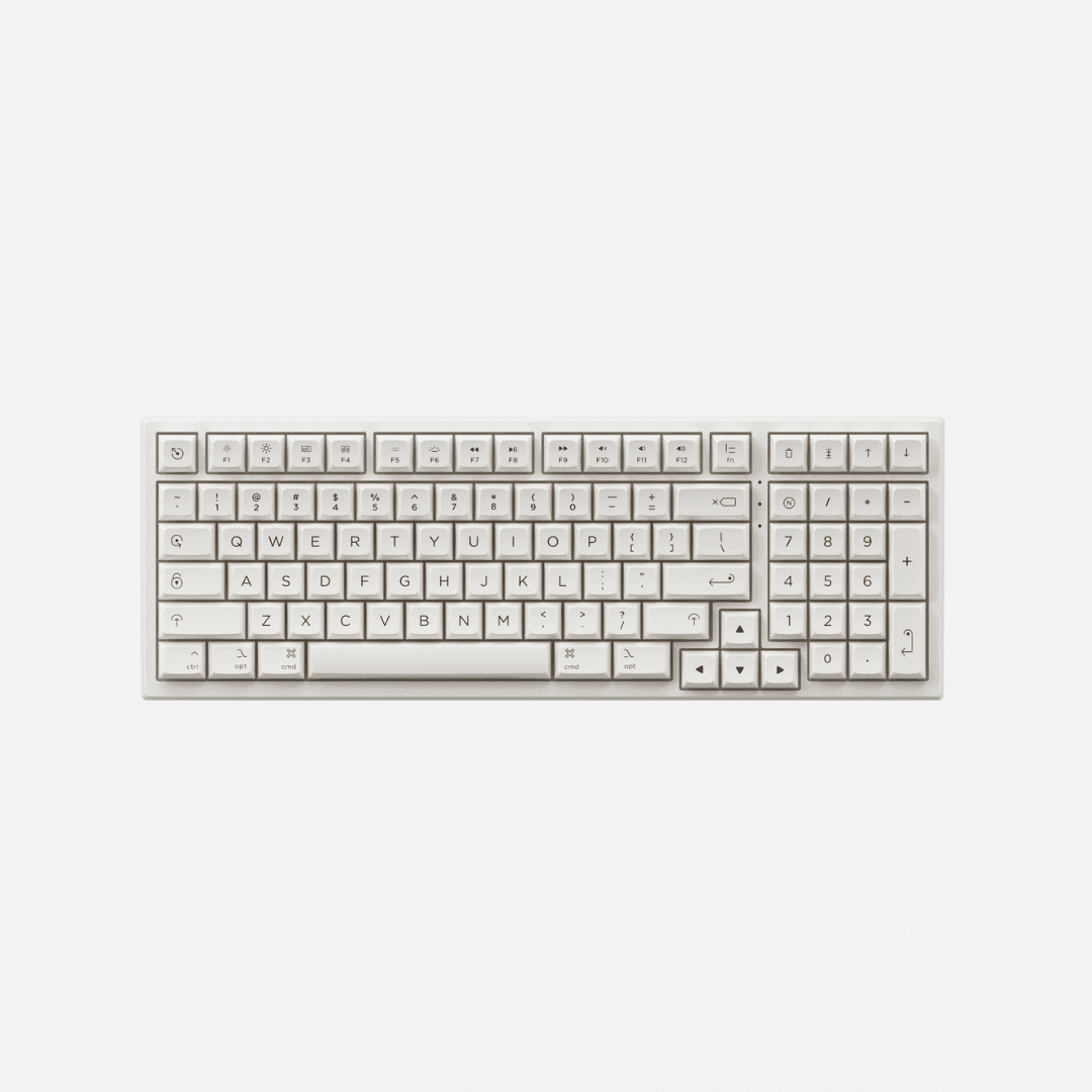 White Pc98b Plus Mechanical Keyboard