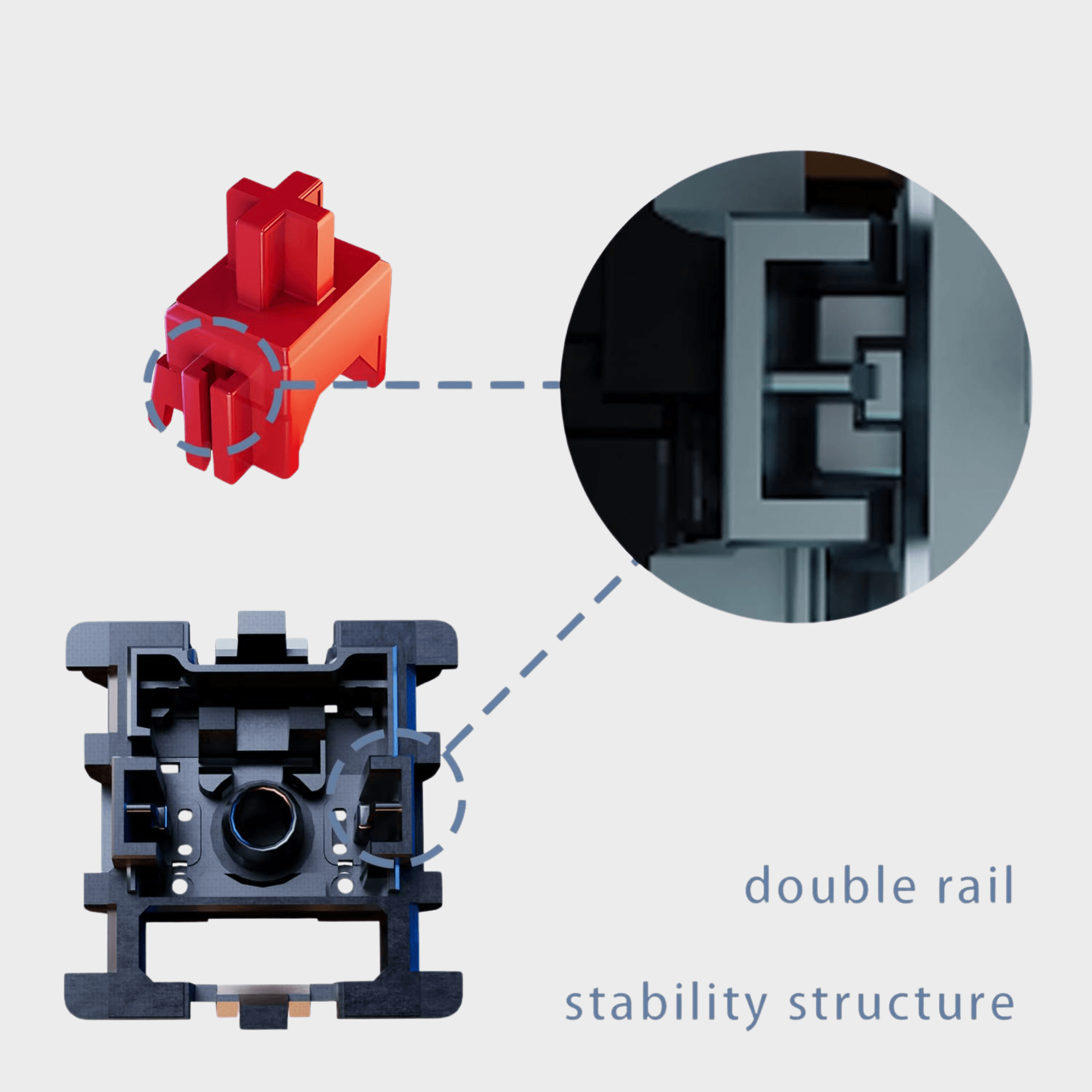 Gateron Zero Degree - Sessiz Mekanik Klavye Switch (10’lu Paket)