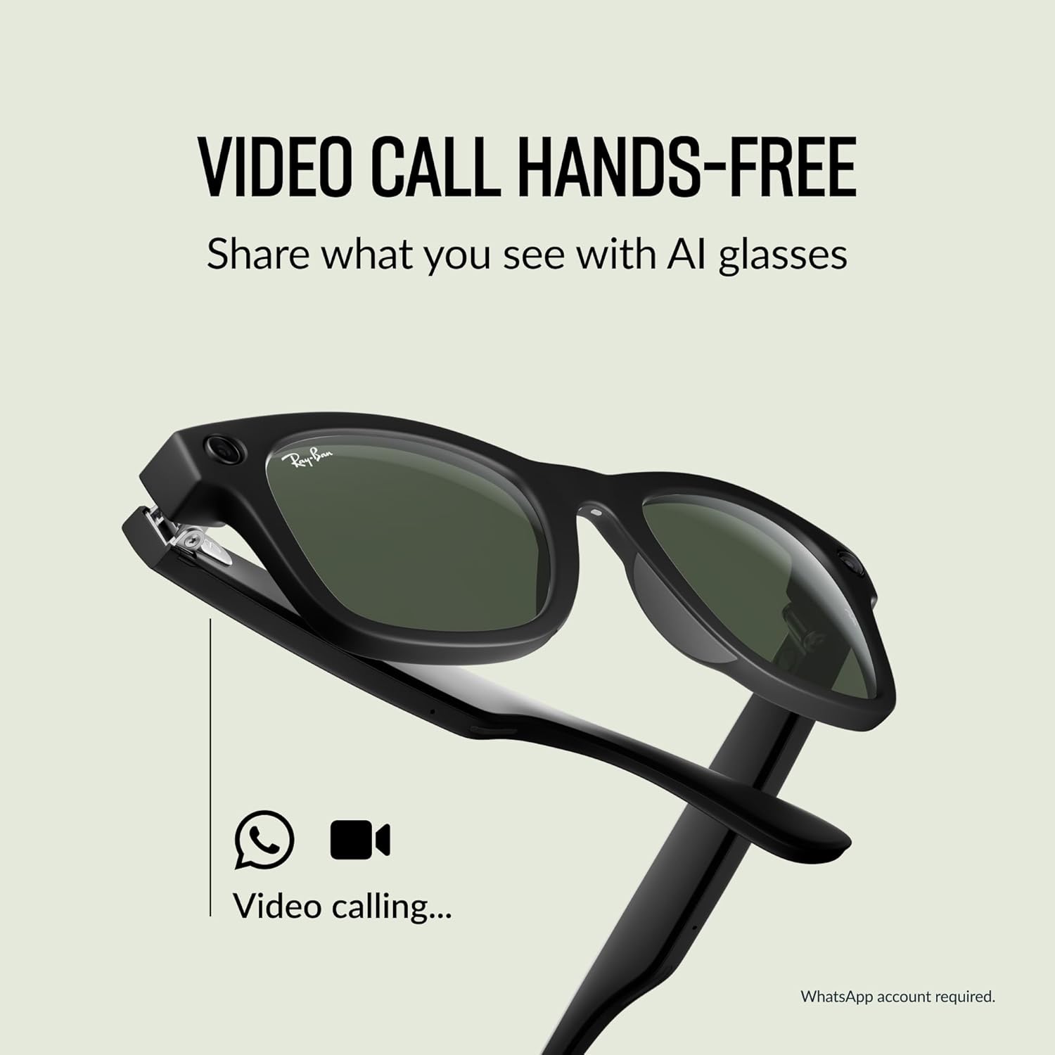 Ray-Ban Meta Wayfarer Akilli Gozluk Mat Siyah Polarize Grafit RW4006