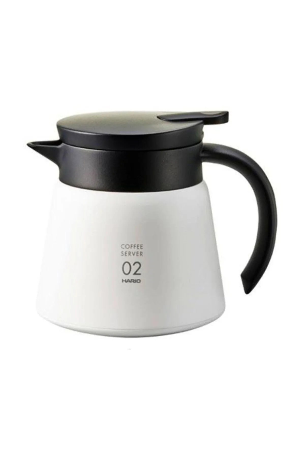 Hario V60 02 Yalıtımlı Paslanmaz Servis Sürahisi Beyaz (550 ml)