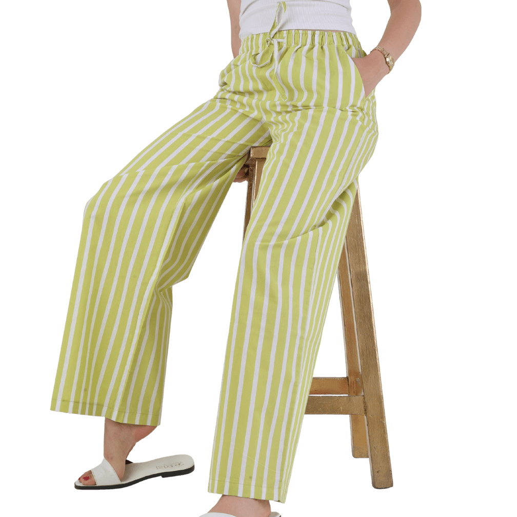 Lime Lines Pantolon