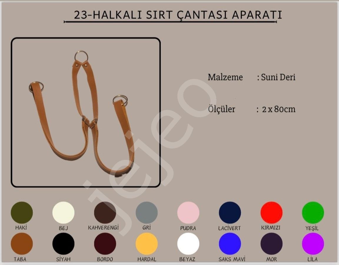 halkalı Sırt çantası aparatı askısı 20x80 tek