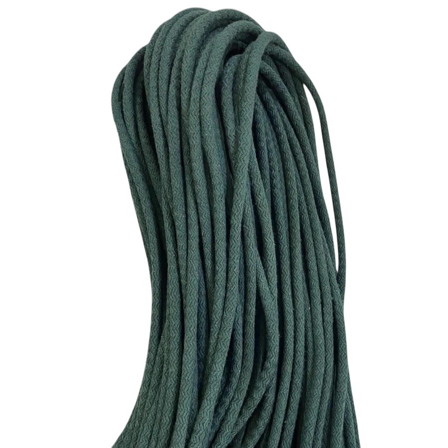 Pamuk tress kordon ip - Koyu Yeşil (1 kg 48/50metre)