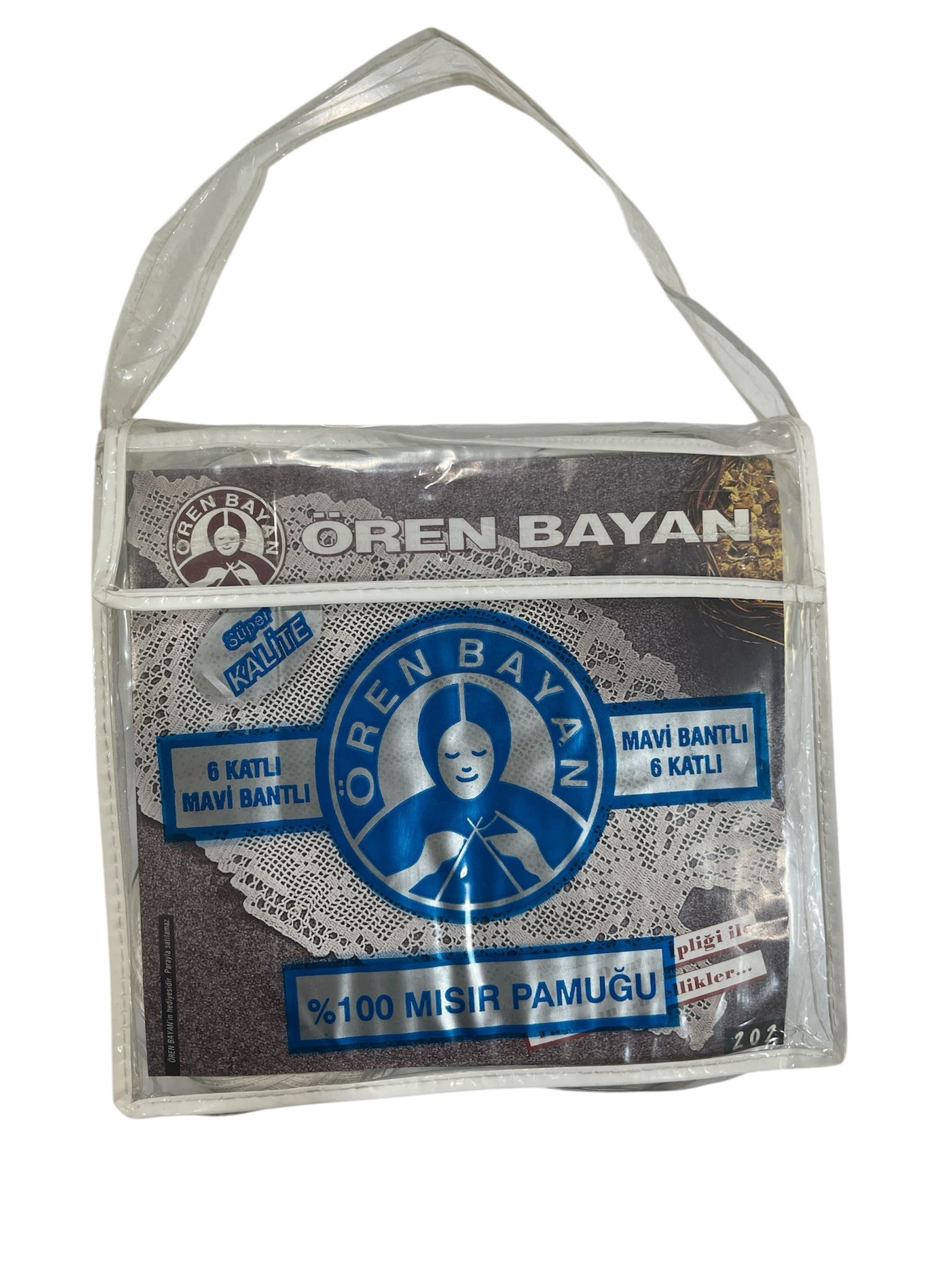 Ören Bayan 100Gr 6 Kat Dantel İpi 50 No - Beyaz (4 lü Çantalı)