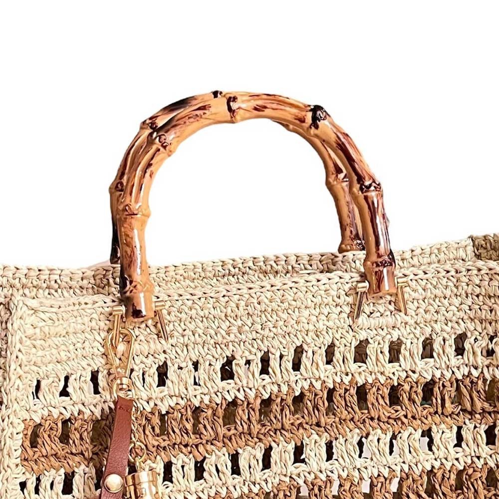 Bambu Görünümlü Çanta Sapı U Model (Çift)