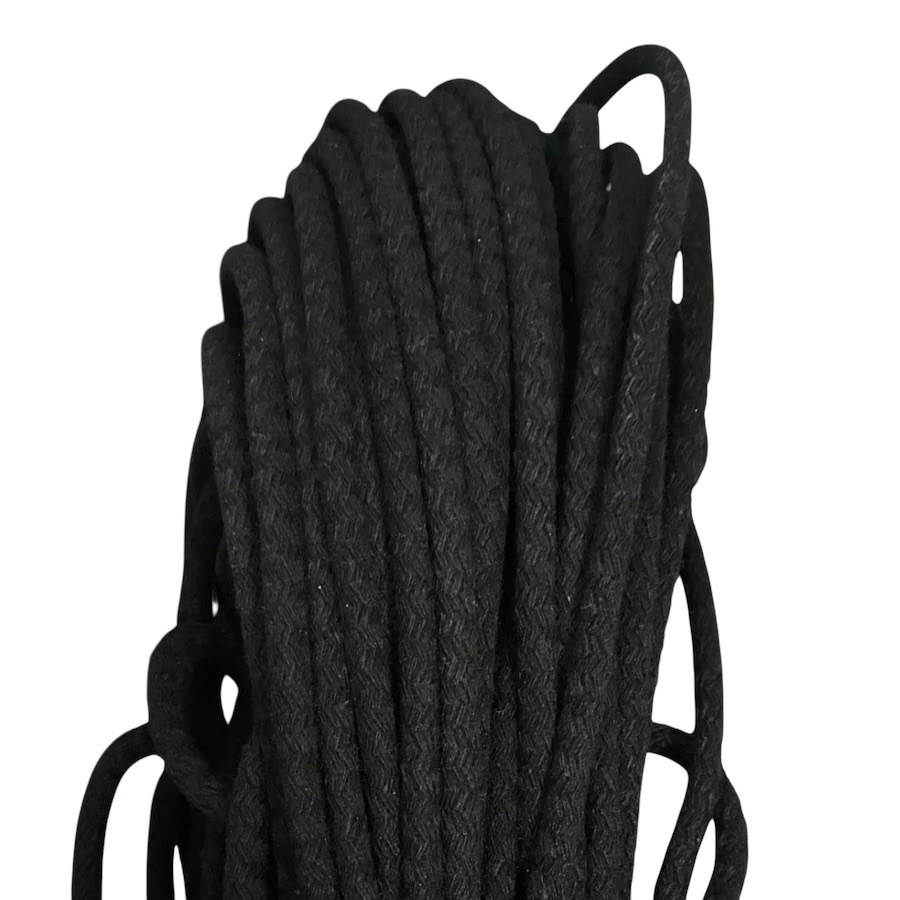 Pamuk tress kordon ip - Siyah (1 kg 48/50metre)