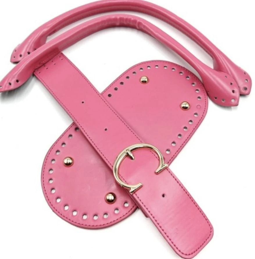 Diamond mat çanta seti - Pembe