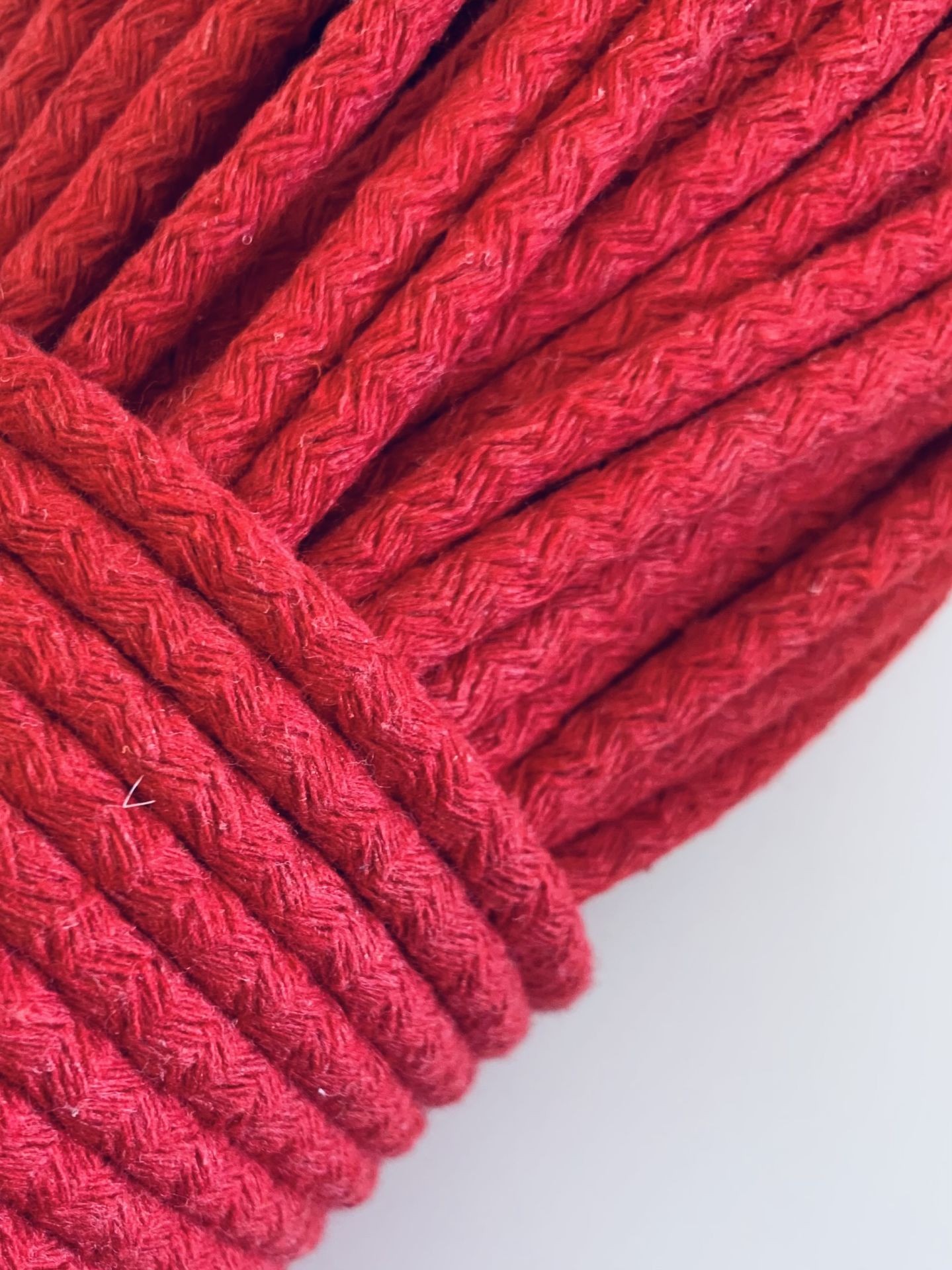 Pamuk tress kordon ip - Kırmızı (1 kg 48/50metre)