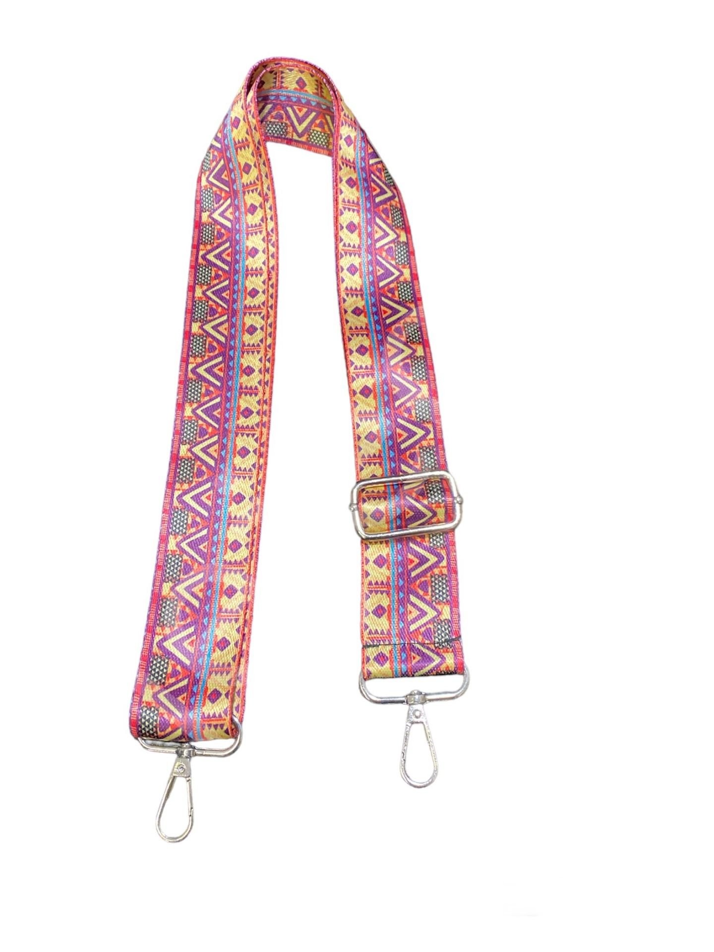 Ayarlanabilir çanta sapı etnik desen- 21