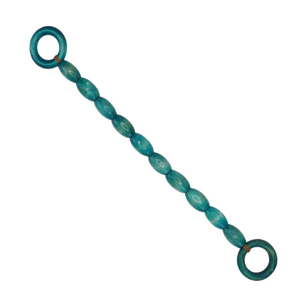 Renkli Ahşap Varil Boncuklu Çanta Sapı 40 CM (1 Adet)
