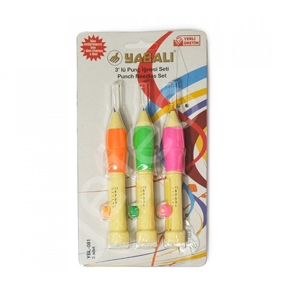 Yabalı 3'lü Punch Iğnesi Seti Ybl-081