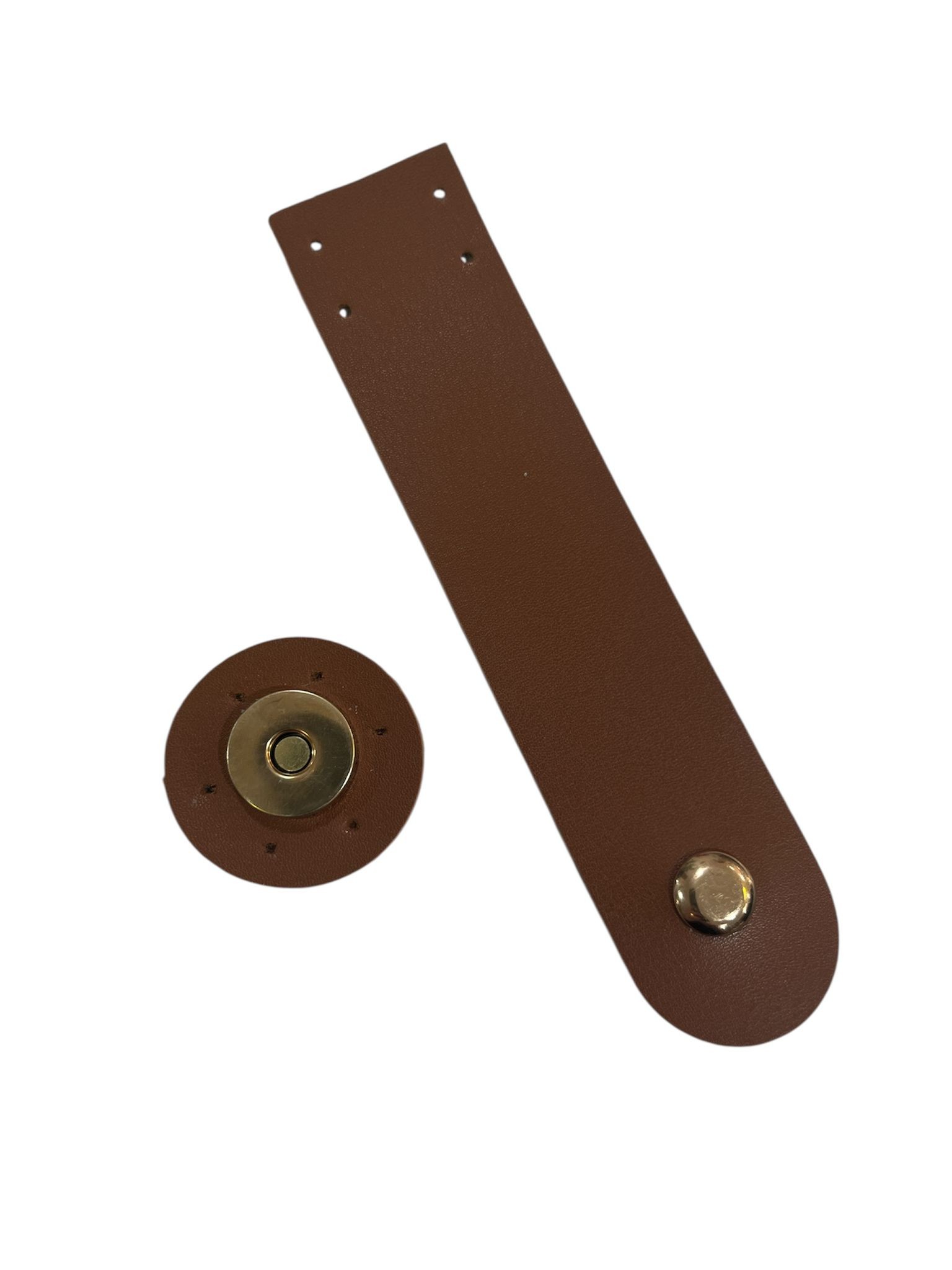 Mini çanta çıt çıt kapama deri - taba gümüş metal
