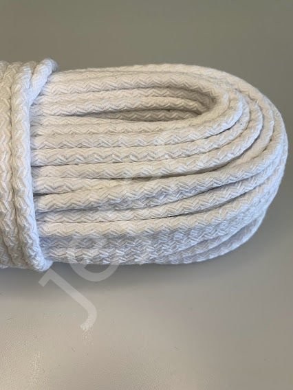Pamuk tress kordon ip - Beyaz (1 kg 48/50metre)