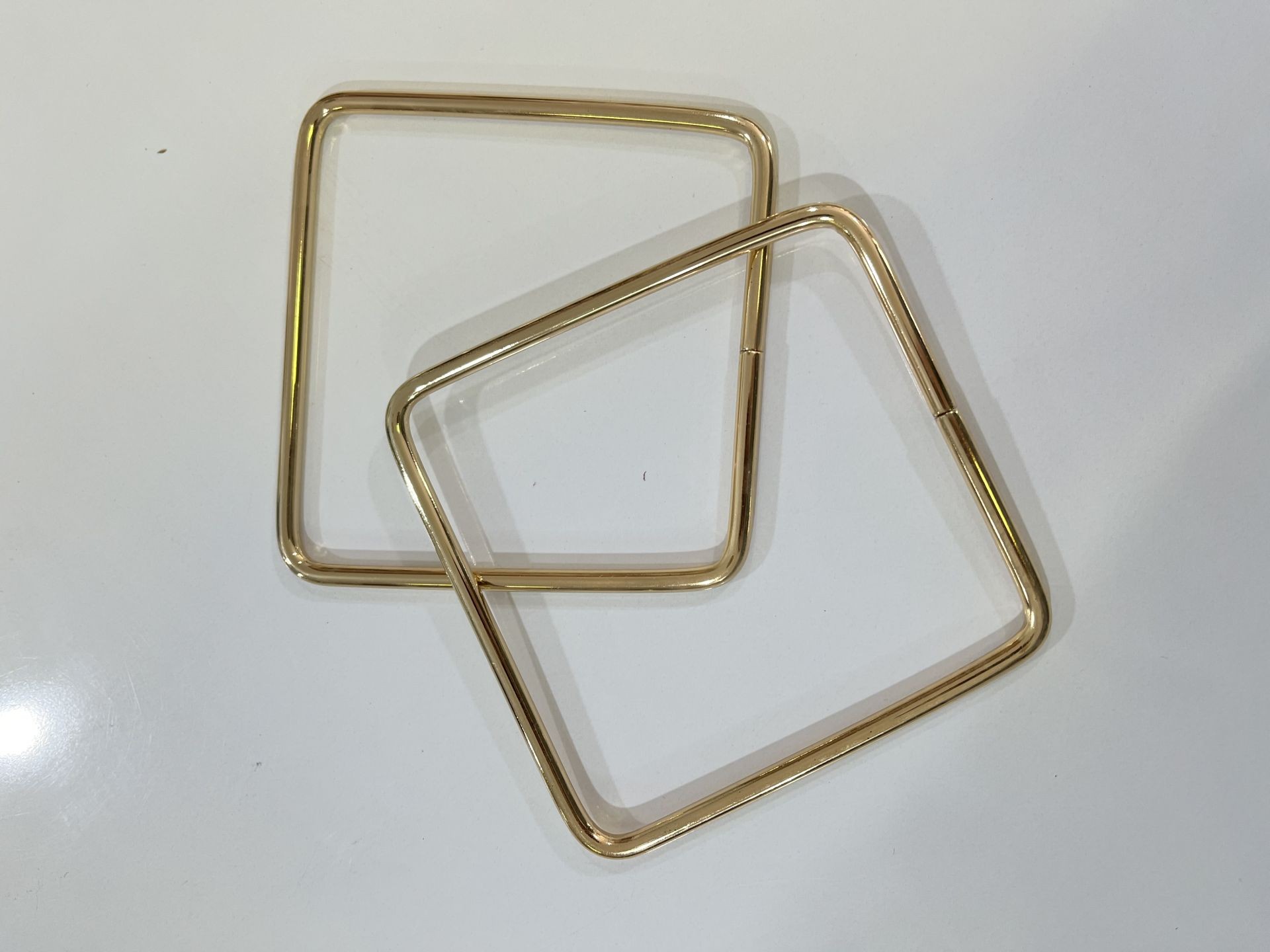 Metal kare  model çanta sapı(asimetrik)