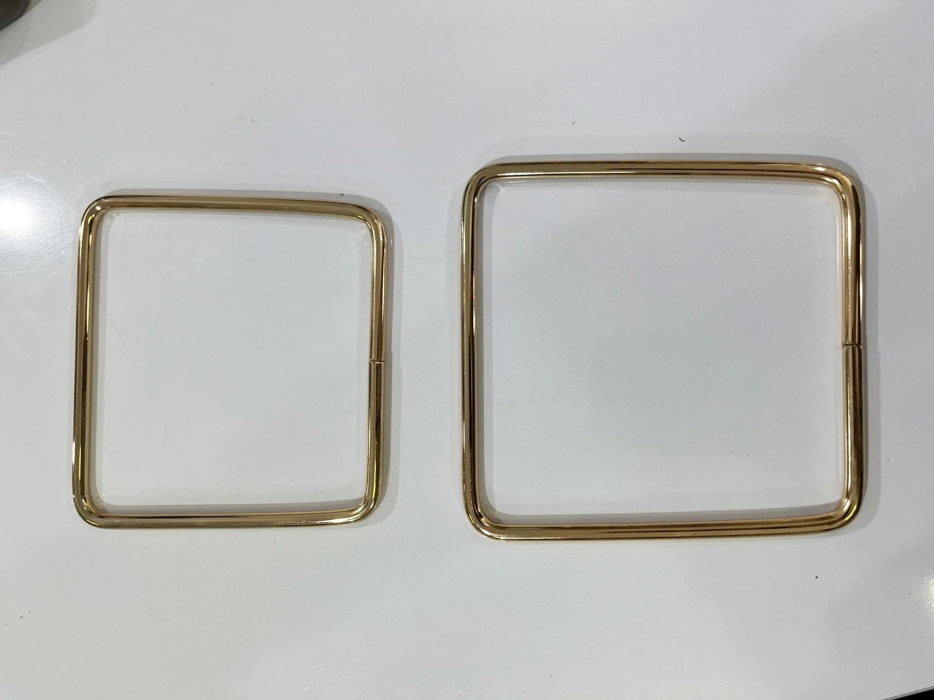 Metal kare  model çanta sapı(asimetrik)