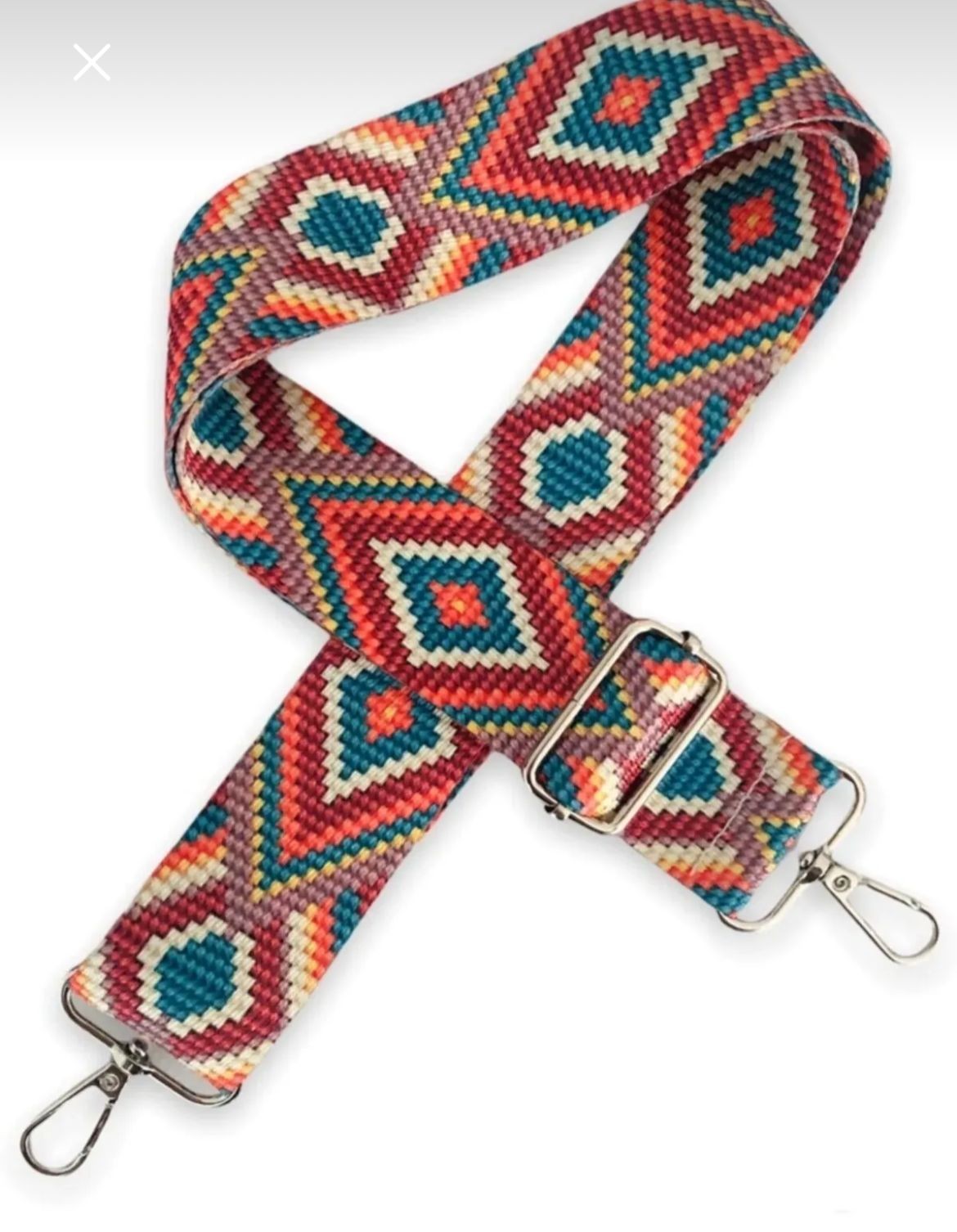 Ayarlanabilir çanta sapı etnik desen- 8