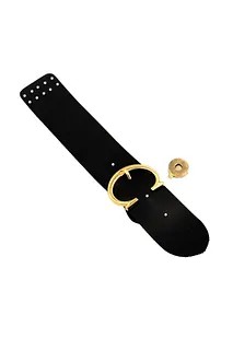 Gucci çanta kapama deri - siyah gold metal