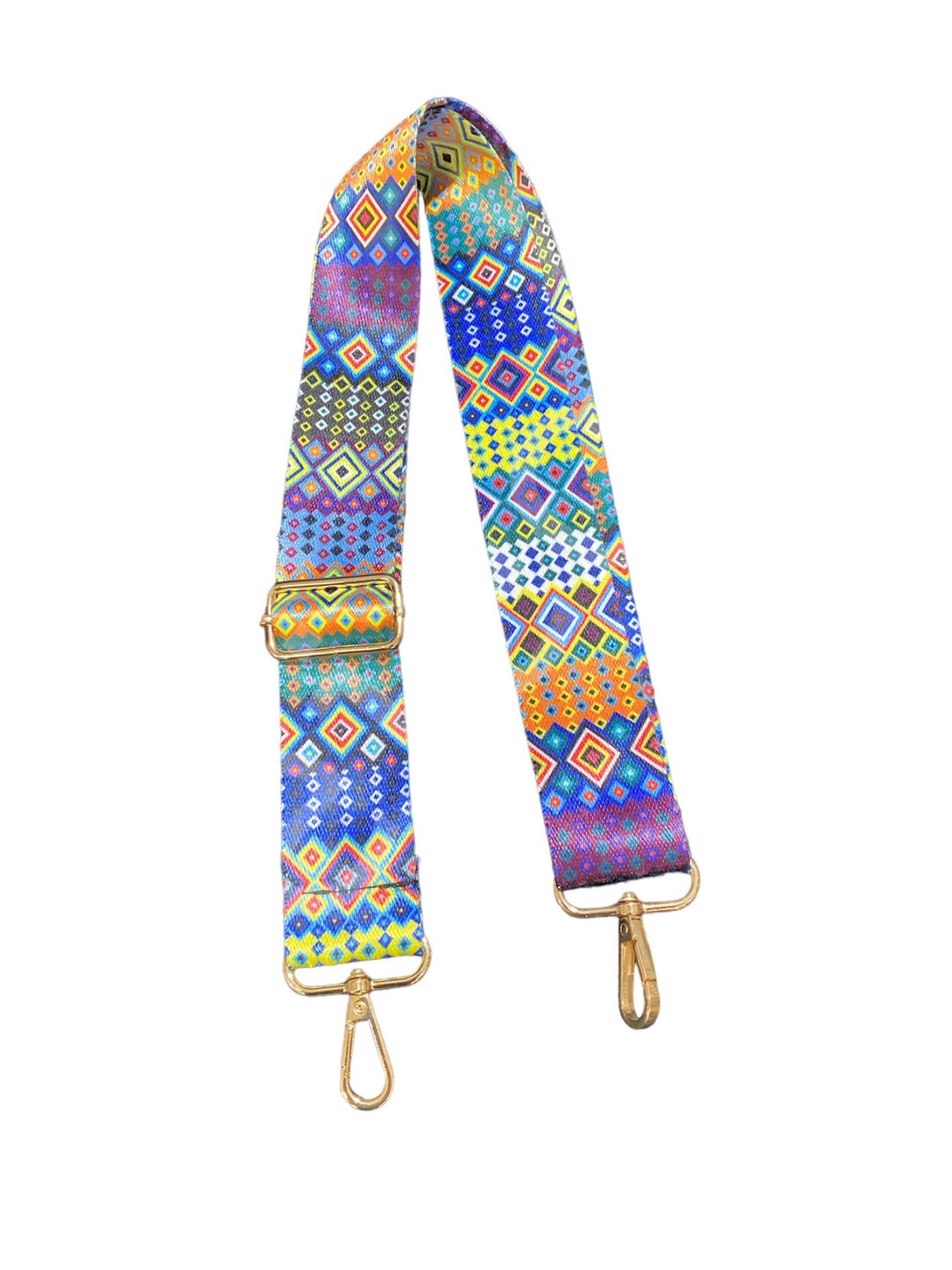 Ayarlanabilir çanta sapı etnik desen- 22