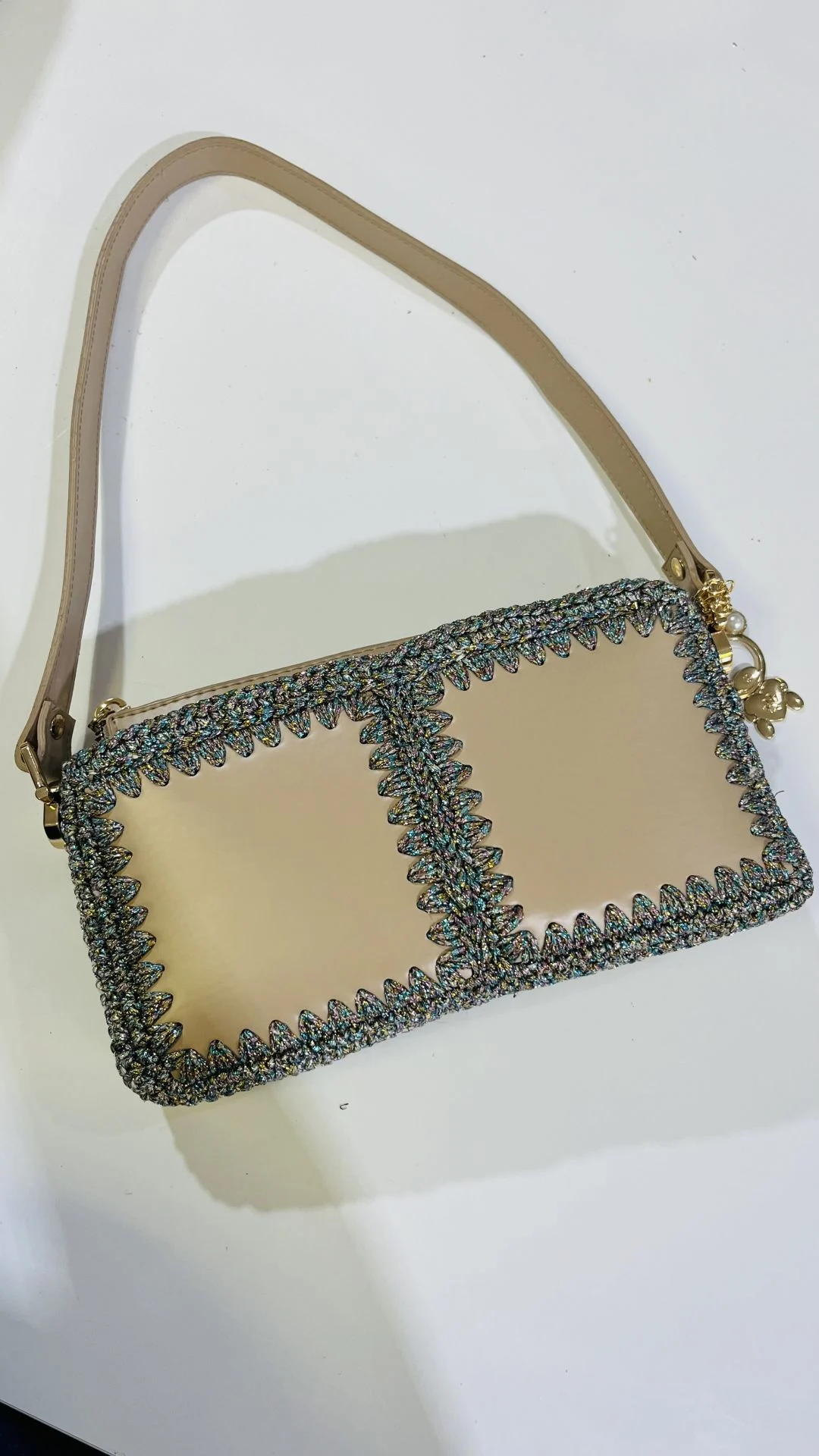 Çanta Seti Kere derili  - Siyah gold metalli