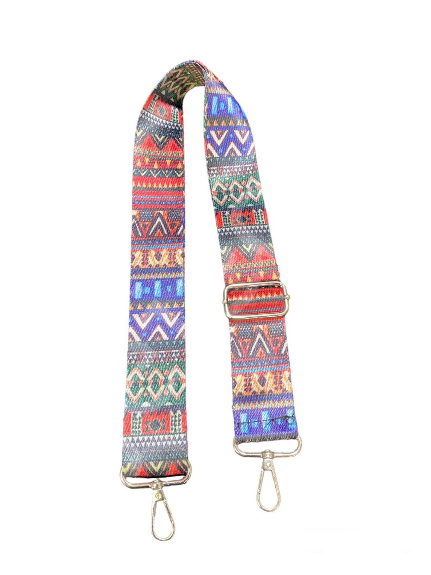 Ayarlanabilir çanta sapı etnik desen- 24