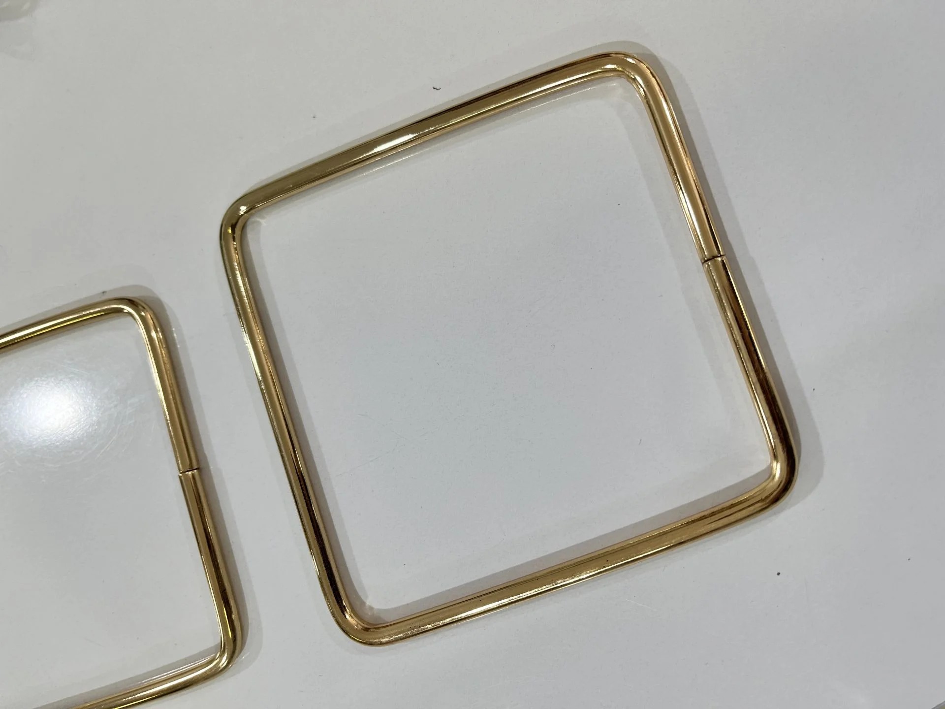 Metal kare  model çanta sapı(asimetrik)