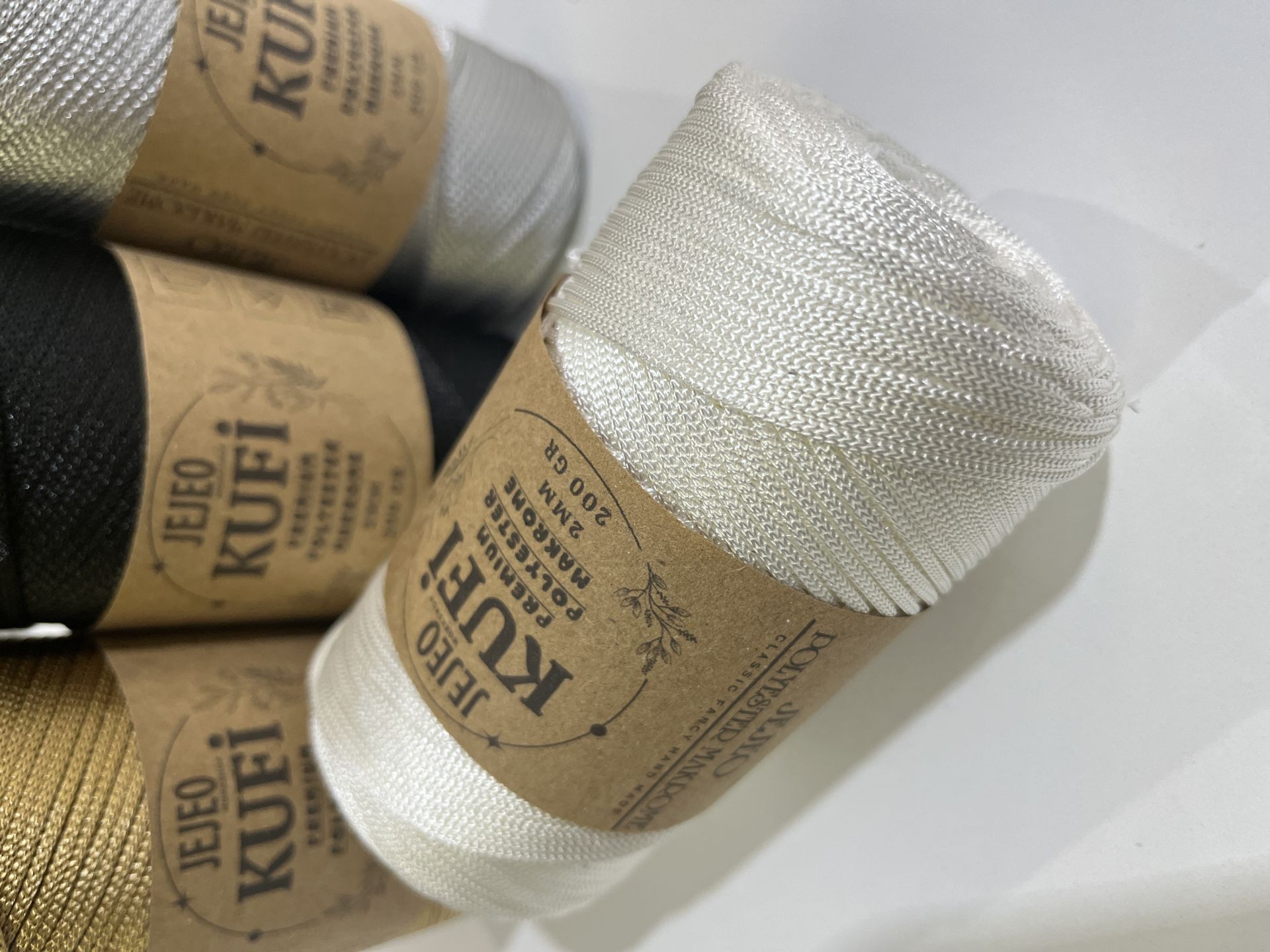 Premium Makrome 2 mm / kırık Beyaz (Pro cord)