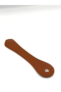 Çıt Çıtlı Kapak deri kapama - kahverengi gold metal
