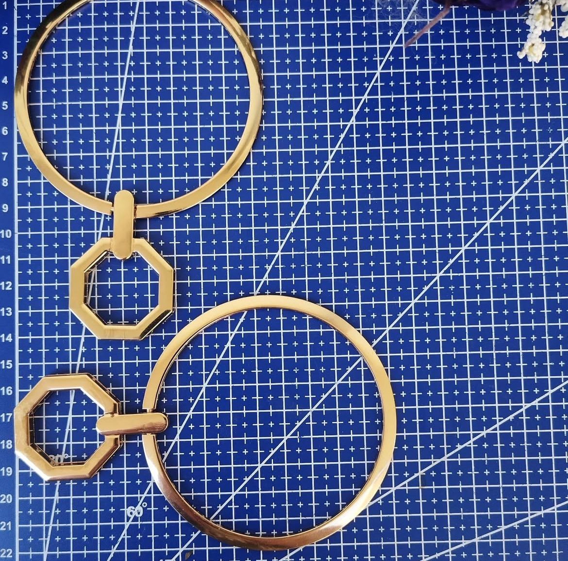Gümüş metal çanta sapı - gümüş