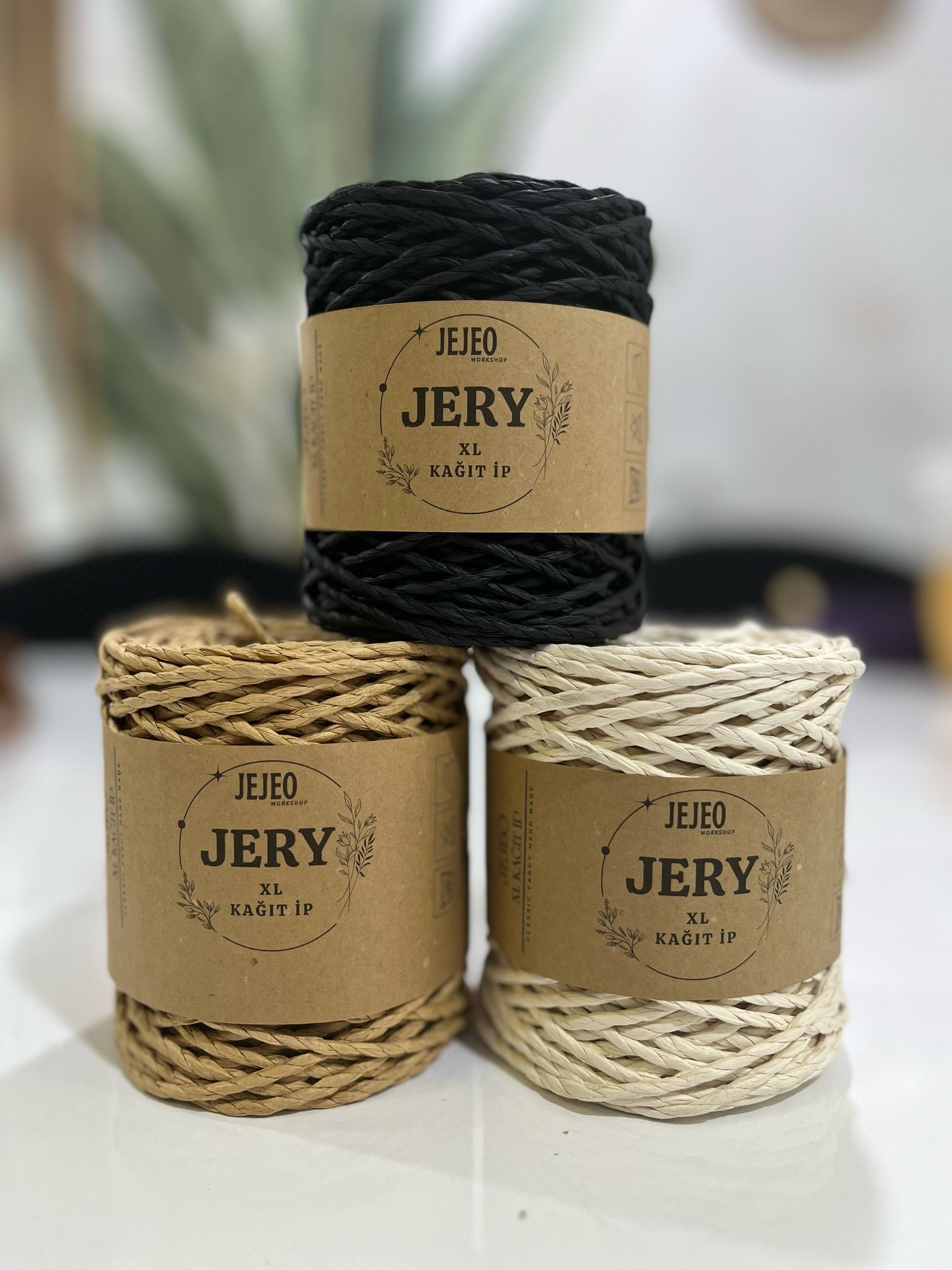 Jejeo Jery xl Kağıt ip - hasır renk