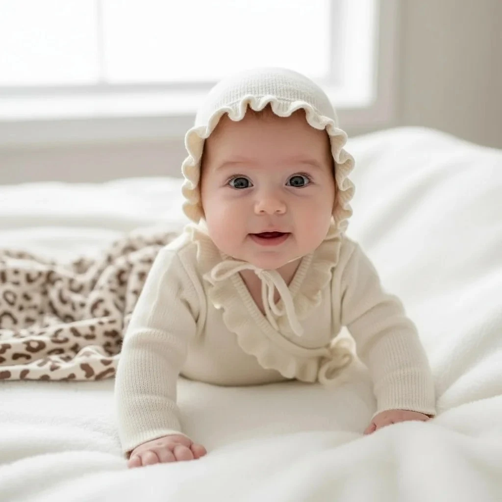 KIZ BEBEK 0-3 AY KRUVAZE FIRFIRLI 3LÜ SET