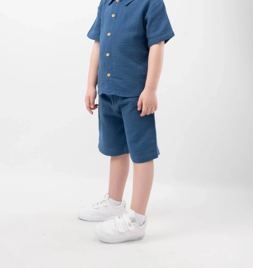 Müslin Düğmeli Takım