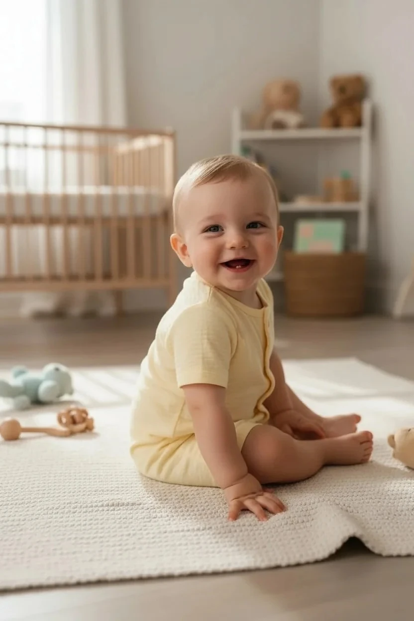 Erkek Bebek Sarı Tulum