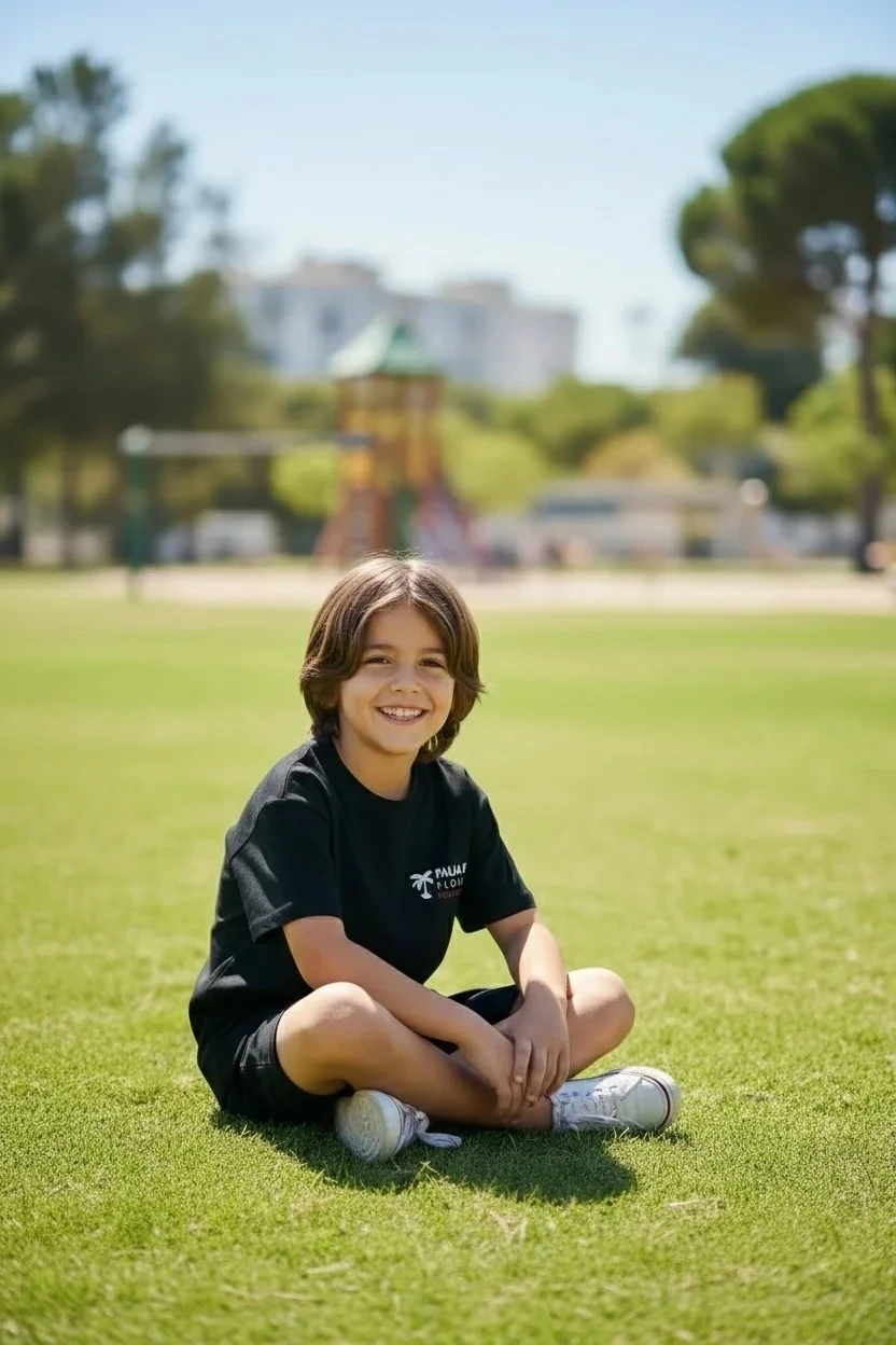 Erkek Çoçuk Sörf Baskılı T-Shirt Kısa Şort Takım