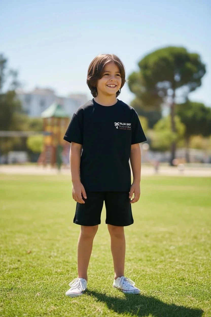 Erkek Çoçuk Sörf Baskılı T-Shirt Kısa Şort Takım