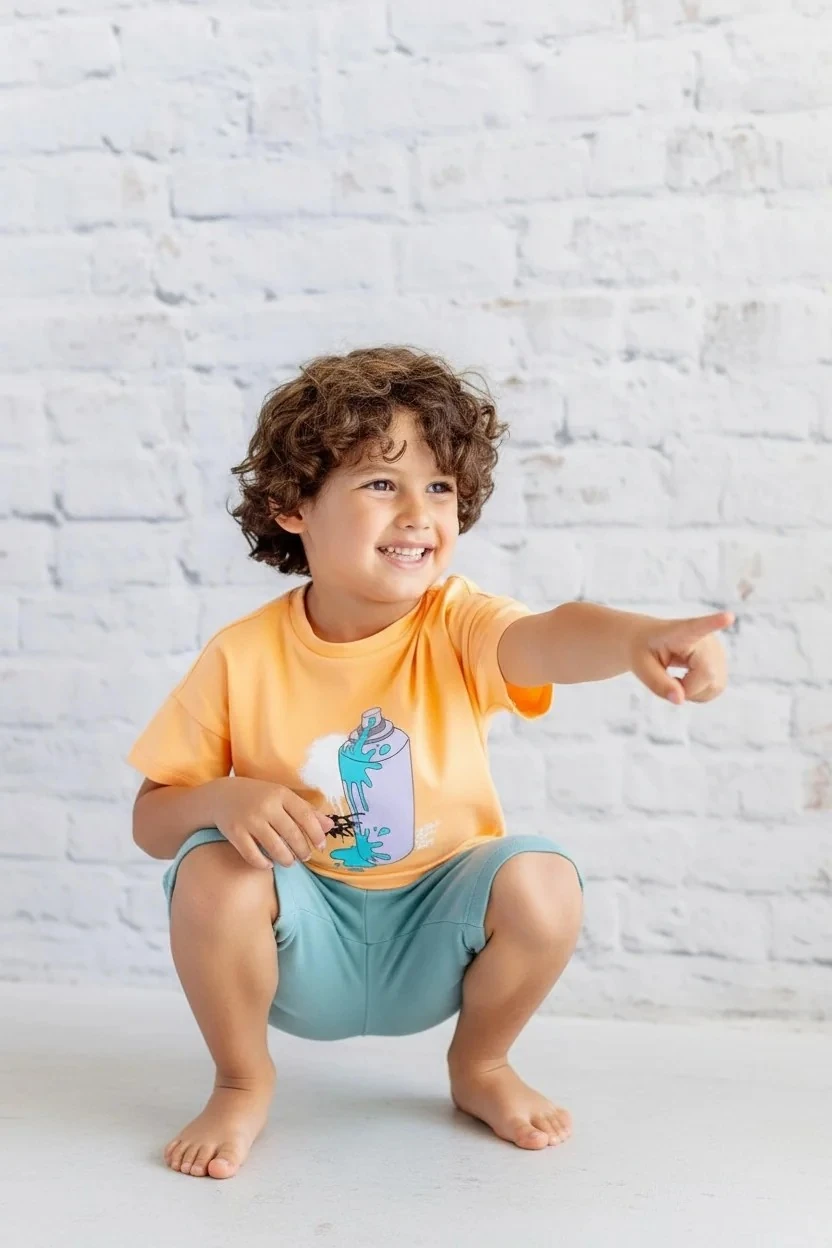 Erkek Çocuk Baskılı T-Shirt